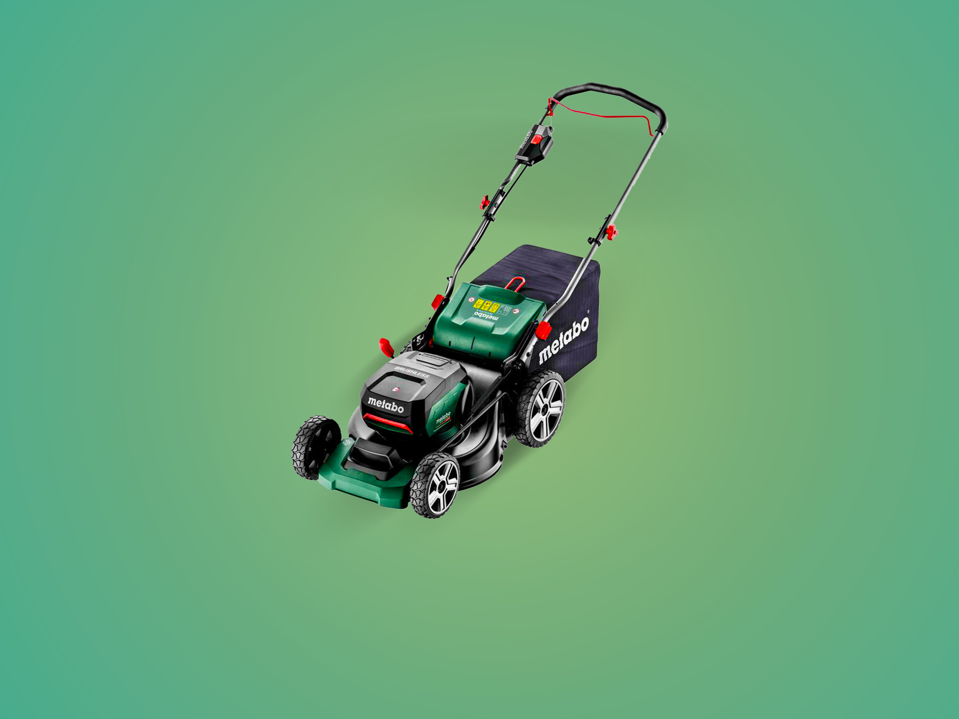 Was hat der neue RM 3618 LTX BL 46 AkkuRasenmäher von Metabo auf dem